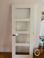 Svedex 4 glas panelen binnendeur 88x231,5 rechtsdraaiend, Doe-het-zelf en Verbouw, Ophalen, 215 cm of meer, Binnendeur, Glas