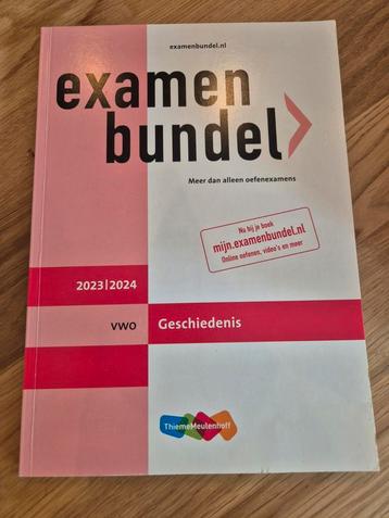 Examenbundel vwo Geschiedenis 2023-2024  beschikbaar voor biedingen