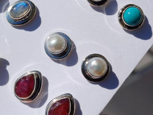 Vanoli 925 zilveren oorbellen oorknopjes met parels, Sieraden, Tassen en Uiterlijk, Oorbellen, Nieuw, Knopjes of Stekers, Zilver