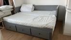 IKEA Hemnes Bedbank Grijs + 2 Matrassen, Eenpersoons, Ophalen of Verzenden, 80 cm, 200 cm