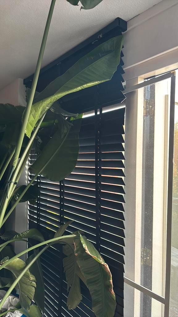Mat Zwarte Jaloezie 120x220 – Perfecte Staat – €125, Huis en Inrichting, Stoffering | Gordijnen en Lamellen, Zo goed als nieuw