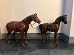 Paarden, leren paarden, model paarden, Ophalen of Verzenden, Zo goed als nieuw, Paard, Beeldje of Figuurtje