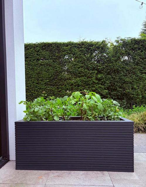 Frake gespoten houtenplantenbak, Tuin en Terras, Bloembakken en Plantenbakken, Zo goed als nieuw, Hout, Tuin, 30 tot 60 cm, 100 cm of meer