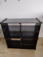 Zwart houten vakkenkast - kan ook als schoenenkast., Huis en Inrichting, Kasten | Boekenkasten, Ophalen, 25 tot 50 cm, 50 tot 100 cm