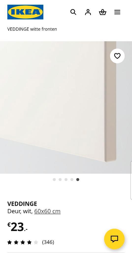 Veddinge kast deur 60x60 voor Ikea Metod kast, Huis en Inrichting, Keuken | Keukenelementen, Nieuw, Minder dan 100 cm, 50 tot 100 cm