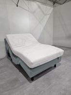 Auping Original Elektrisch Boxspring 120x200 2M, Huis en Inrichting, Slaapkamer | Bedden, Verstelbaar, Eenpersoons, Blauw, .