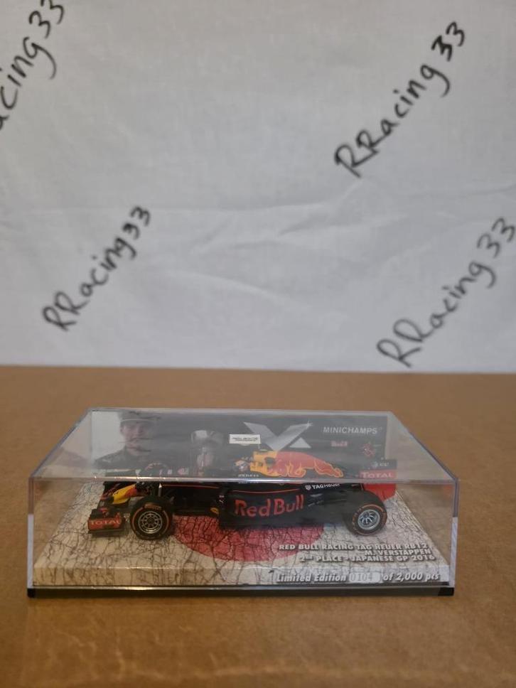 Verstappen Editie 13 2e Japan GP 2016 rb12 1:43, Verzamelen, Automerken, Motoren en Formule 1, Nieuw, Formule 1, Ophalen of Verzenden