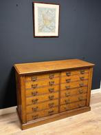 Antieke eiken archiefkast, Antiek en Kunst, Ophalen of Verzenden