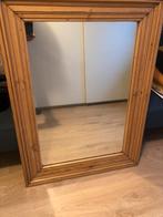 Houten spiegel 70 x 95 cm izgs, Minder dan 100 cm, Gebruikt, Rechthoekig, Ophalen of Verzenden