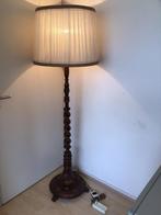 Staande schemerlamp vintage, Huis en Inrichting, Lampen | Vloerlampen, Ophalen of Verzenden, Zo goed als nieuw, Hout, 150 tot 200 cm