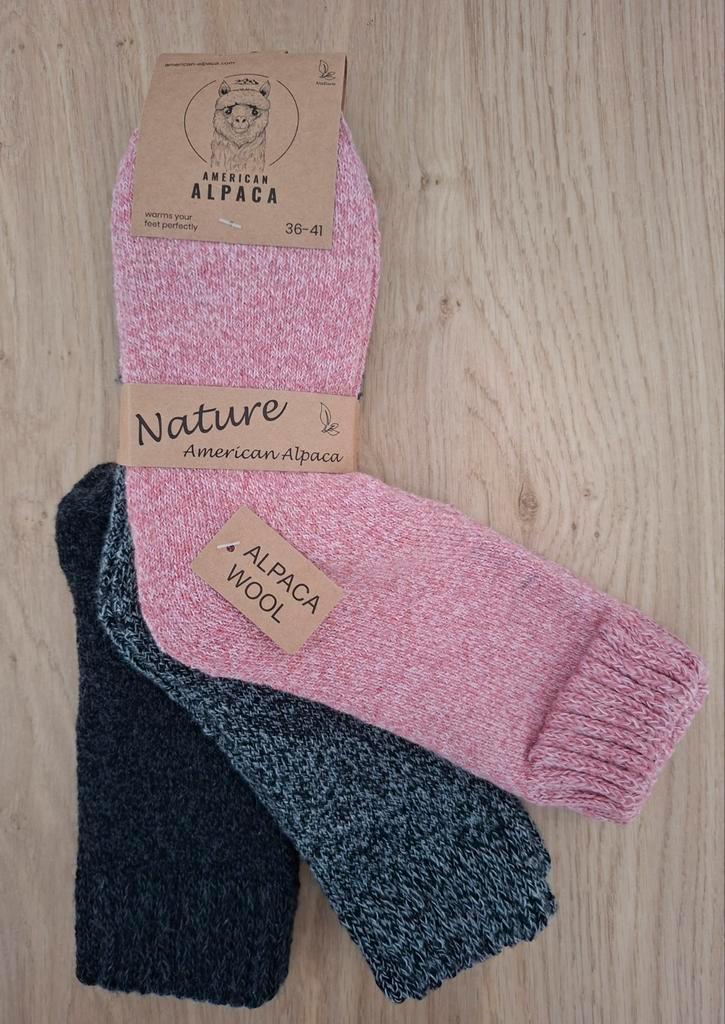 3 Paar Dikke Alpaca Wollen Sokken Maat 36-41, Kleding | Dames, Sokken en Kousen, Nieuw, Sokken en Kniesokken, Overige maten, Overige kleuren
