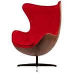Egg chair replica, Huis en Inrichting, Fauteuils, Ophalen of Verzenden, Zo goed als nieuw, 75 tot 100 cm, Metaal