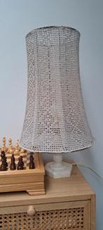 Vintage lampenkap – handgeweven look – neutrale kleur - boho, Huis en Inrichting, Lampen | Lampenkappen, Ophalen, Zo goed als nieuw