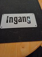 Emallie bordje  INGANG, Antiek en Kunst, Antiek | Emaille, Ophalen of Verzenden