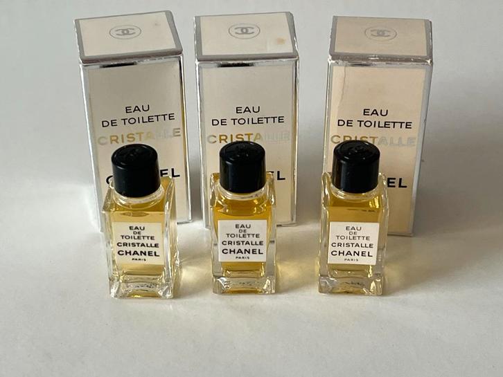 Chanel Cristalle Eau de Toilette Miniatuur Set, Sieraden, Tassen en Uiterlijk, Uiterlijk | Parfum, Zo goed als nieuw, Verzenden