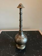 Antieke koperen verzilverde aspersoir, besprenkelen parfum, Ophalen of Verzenden