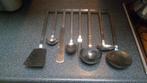 Gero Zilmeta keuken lepelrek RVS roestvrijstaal 8 delig, Gebruikt, Ophalen of Verzenden, Rvs of Chroom, Vaatwasserbestendig