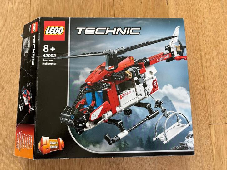 Lego Technic 42092 Reddingshelikopter, Kinderen en Baby's, Speelgoed | Duplo en Lego, Zo goed als nieuw, Lego, Complete set, Ophalen