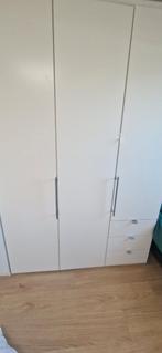 Witte kledingkast met lades, Overige materialen, 200 cm of meer, 150 tot 200 cm, Ophalen of Verzenden