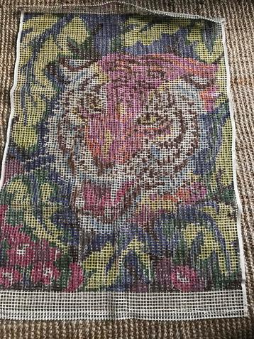 Soedan / Smyrna voorbedrukt stramien tijger wandkleed beschikbaar voor biedingen