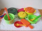 Mooie set speelgoed potten, pannetjes, mandje, accessoires ., Ophalen of Verzenden, Zo goed als nieuw, Overige materialen, Pot, Bus of Blik