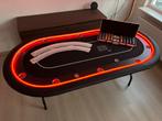 ***UNIEK*** LED pokertafel => ingebouwde kaartenschudmachine, Ophalen, Zo goed als nieuw