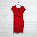 Vanilia Jurk Maat 38 Rood Midi Sjiek Overslag Hals, Maat 38/40 (M), Verzenden, Vanilia, V