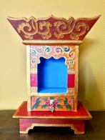 TIBETAANS HOUTEN HUISALTAAR 36 CM, Ophalen of Verzenden