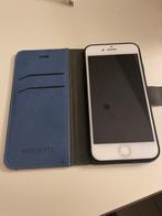 iPhone 7 met blauw etui, Telecommunicatie, Mobiele telefoons | Apple iPhone, Gebruikt, Verzenden, Zonder simlock, IPhone 7
