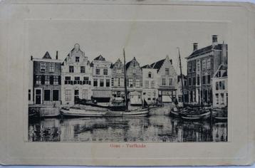 Mooie oude gelopen briefkaart: Kijkje op de Turfkade in Goes beschikbaar voor biedingen