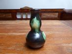 Art deco keramiek vaas, zwart en blauw/groen, Thulin, Antiek en Kunst, Ophalen of Verzenden