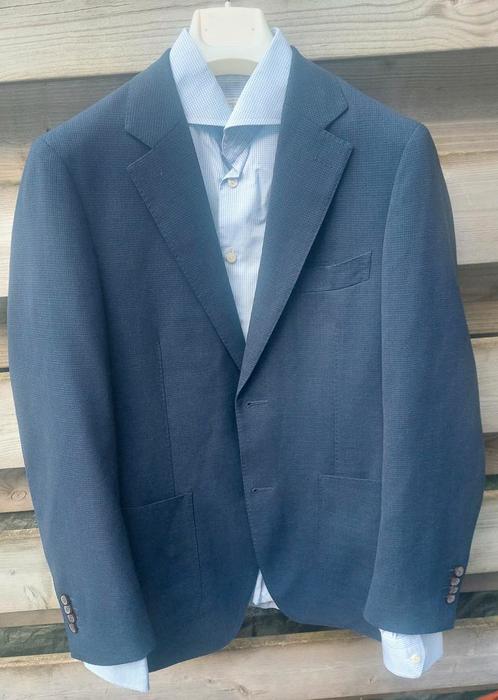 Suitsupply Traveller zomer pak maat 46 R6 100% wol blauw, Kleding | Heren, Kostuums en Colberts, Zo goed als nieuw, Maat 46 (S) of kleiner