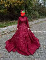 Trouw en henna jurk...incl sluier moet snel weg, Ophalen, Zo goed als nieuw, Wit, Trouwjurk