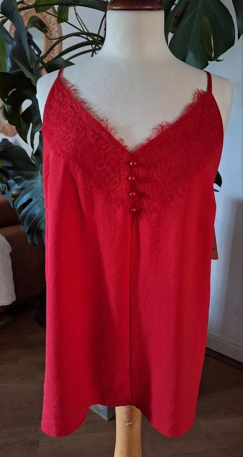 Nieuw! Prachtige plussize top, XL+, Kleding | Dames, Grote Maten, Nieuw, Shirt of Top, Rood, Ophalen of Verzenden