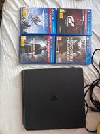PS4 Slim + 4 Games - Gran Turismo, Horizon, Uncharted, COD, Spelcomputers en Games, Spelcomputers | Sony PlayStation 4, Ophalen