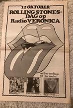 Paginagrote A3 advertentie ROLLING STONES lp Radio Veronica, Cd's en Dvd's, Vinyl | Pop, Ophalen of Verzenden