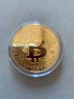 VIRTUELE VERGULDE BITCOIN MUNT IN DOOSJE., Ophalen of Verzenden, Overige landen, Overige waardes