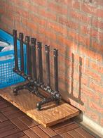 Kandelaar kaars, Huis en Inrichting, Woonaccessoires | Kandelaars en Kaarsen, Ophalen, Zo goed als nieuw, Hout, Minder dan 25 cm