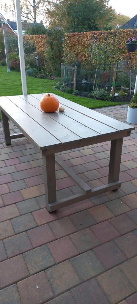 Steigerhouten tuintafel, Tuin en Terras, Tuintafels, Rechthoekig, Hout, Ophalen