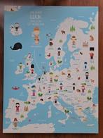 Canvas doek wereldkaart - met naam Luuk, Ophalen, Gebruikt