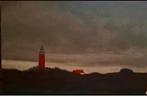Texel vuurtoren,  olieverfschilderij, Ophalen of Verzenden