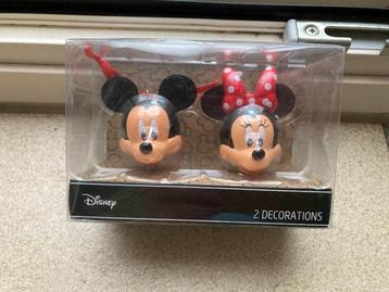 Nieuwe Mickey & Minnie Mouse ( Disney ) ornamenten set beschikbaar voor biedingen