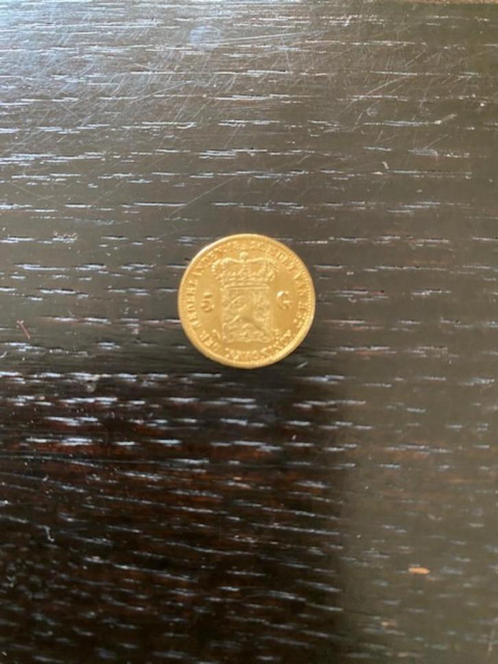 Gouden vijf (5) gulden Willem 1 1826 B, Postzegels en Munten, Munten | Nederland, Losse munt, 5 gulden, Koning Willem I, Goud