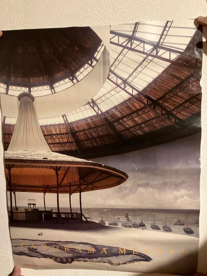 Poster Panorama Mesdag Den Haag, Antiek en Kunst, Kunst | Overige Kunst, Ophalen of Verzenden