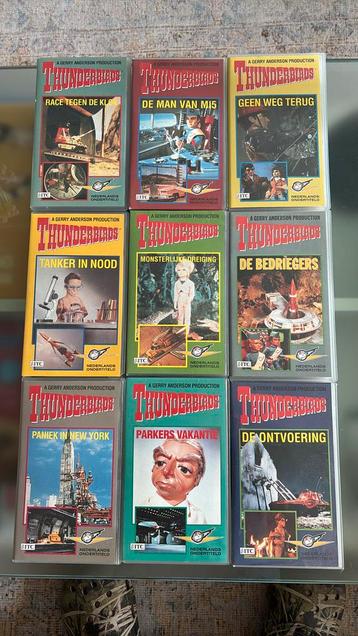 9 VHS banden van de THUNDERBIRDS beschikbaar voor biedingen