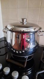 Soeppan, groot, merk ALVA, Ophalen, Gebruikt, Rvs, Kookpan of Snelkookpan