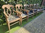 Landelijke eetkamerstoelen 6st, Huis en Inrichting, Stoelen, Ophalen, Gebruikt, Bruin, Landelijk