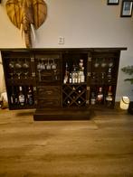 Hand gesneden Indonesische barkast, Ophalen, 50 tot 100 cm, Met hangruimte, Overige houtsoorten