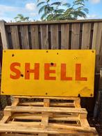 Shell emaille reclame bord, Ophalen, Gebruikt, Reclamebord