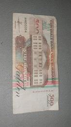 Surinaamse 500 Gulden Bankbiljet, Ophalen of Verzenden, Overige landen, Los biljet